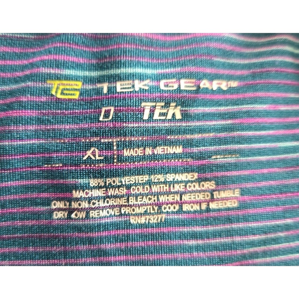 Tek Gear Womans Athletic Blouse Long Sleeve Size XL Multi Color - Picture 5 of 5
